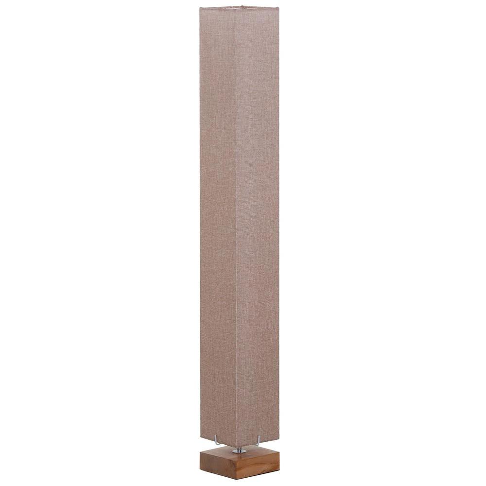 Linen Shade Tall Floor Lamp Beige by HOMCOM