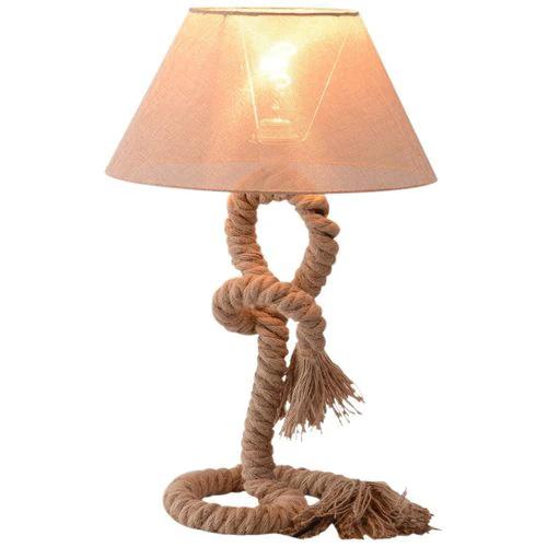 HOMCOM Table Lamp Indispensable Nautical Twisted Rope E27 Base Bedside Light - Lamp
