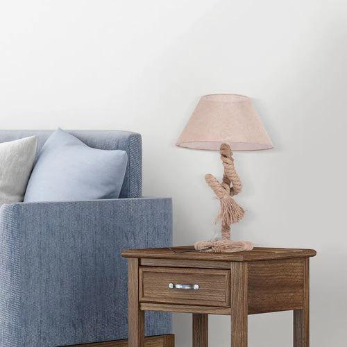 HOMCOM Table Lamp Indispensable Nautical Twisted Rope E27 Base Bedside Light - Lamp