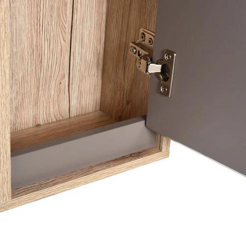 HOMCOM 49x57cm Wall Mounting Bathroom Cabinet & Mirror Shelf Door Home Storage - Mirror