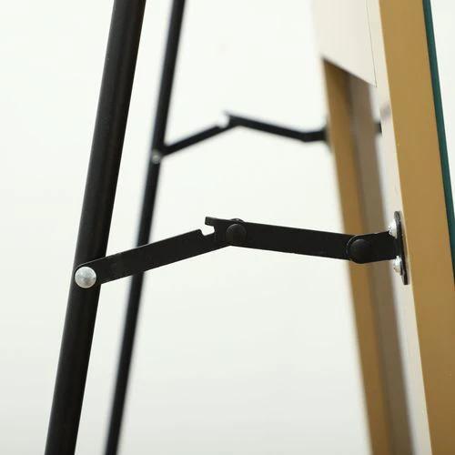 HOMCOM Floor Mirror Wall Mount Leaning Standing Mirror 50 x 150cm Gold Tone by HOMCOM
