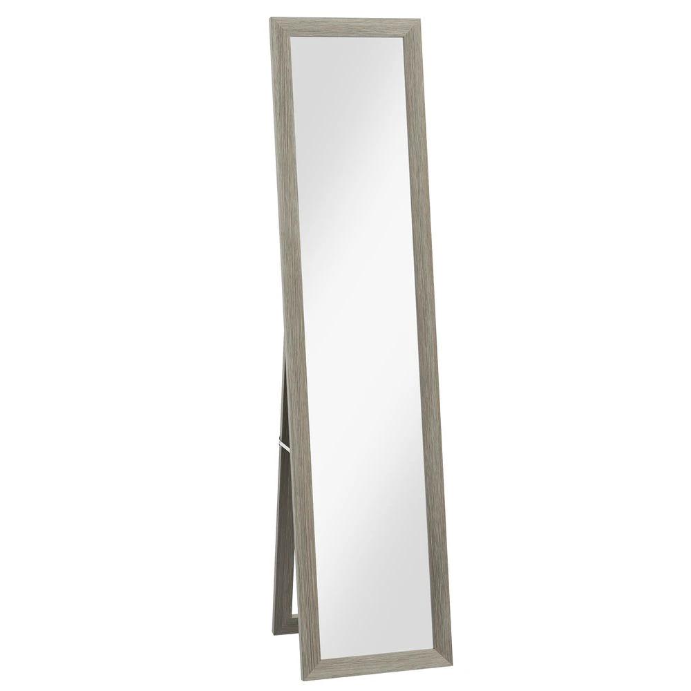 HOMCOM Full Length Mirror, Farmhouse Wall Mirror, Hanging & Freestanding - Mirror