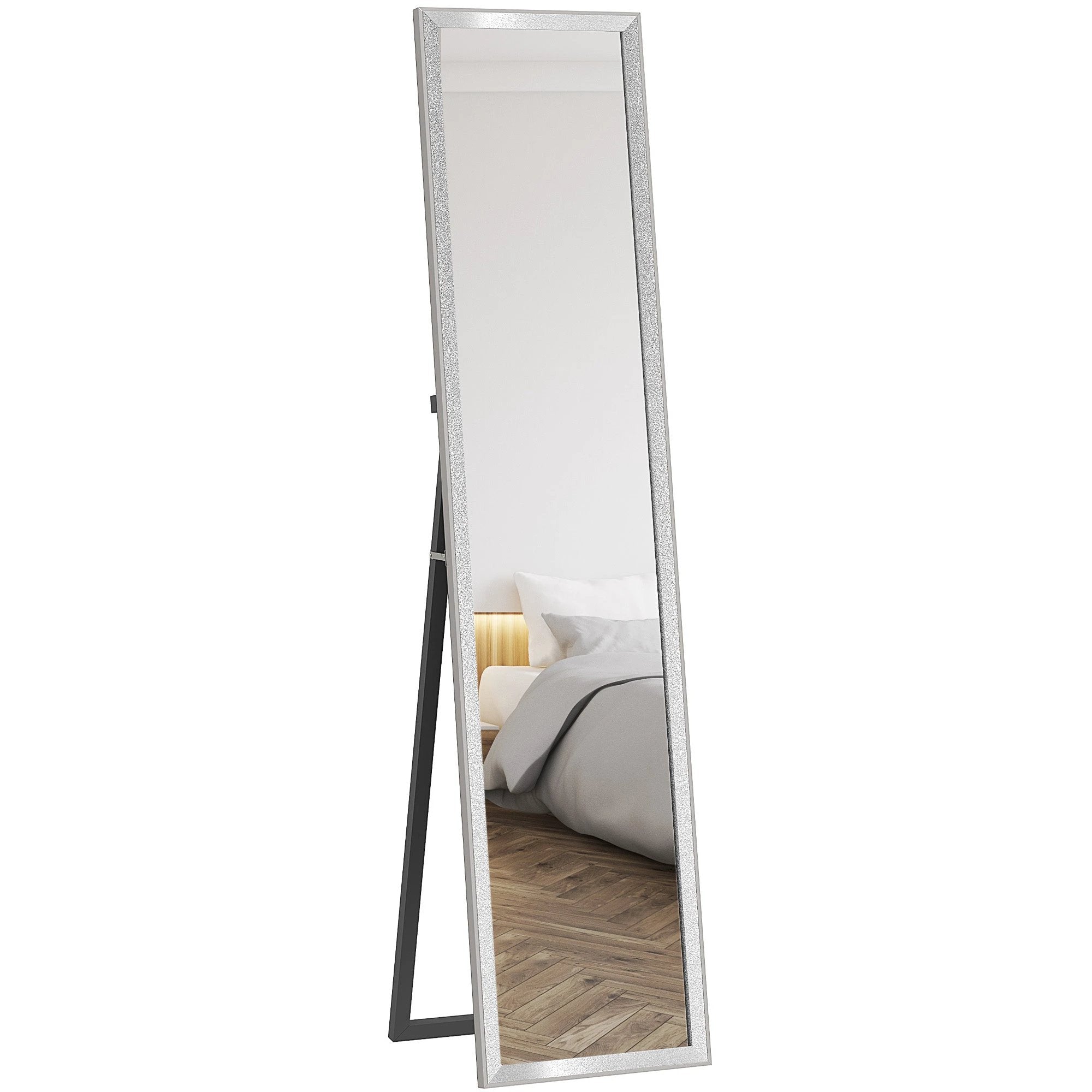 HOMCOM HOMCOM Floor Mirror Wall Mounted Leaning Standing Mirror 37 x 157cm - Mirror