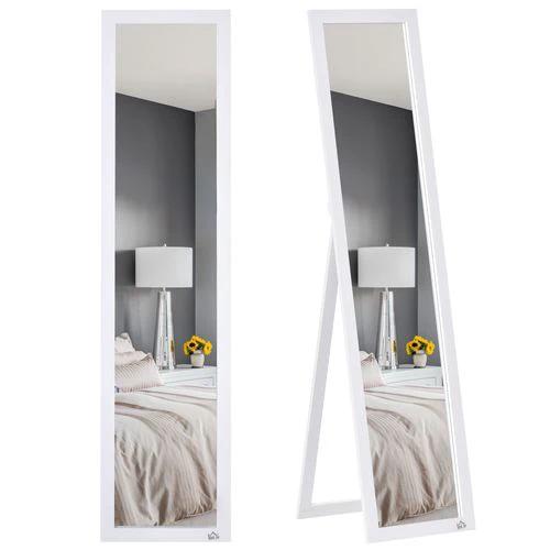 HOMCOM Full Length Mirror, Floor Standing or Wall-Mounted Long Mirror by HOMCOM