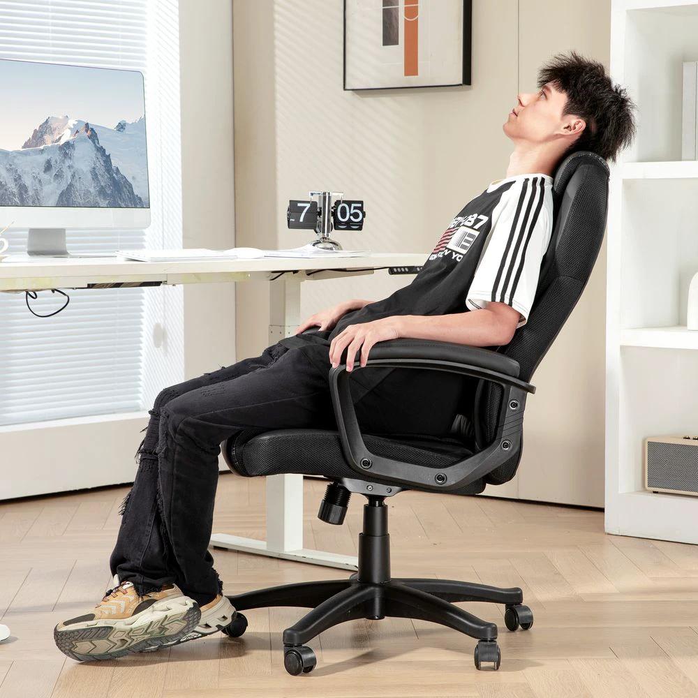 HOMCOM Executive Office Chair High Back Computer Chair with Armrests by HOMCOM