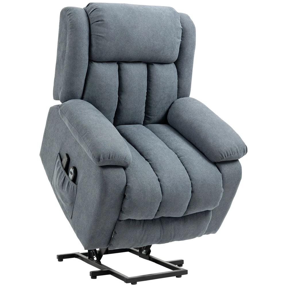 Heavy Duty Riser and Recliner Chair Lift Chair for the Elderly Dark Grey by HOMCOM
