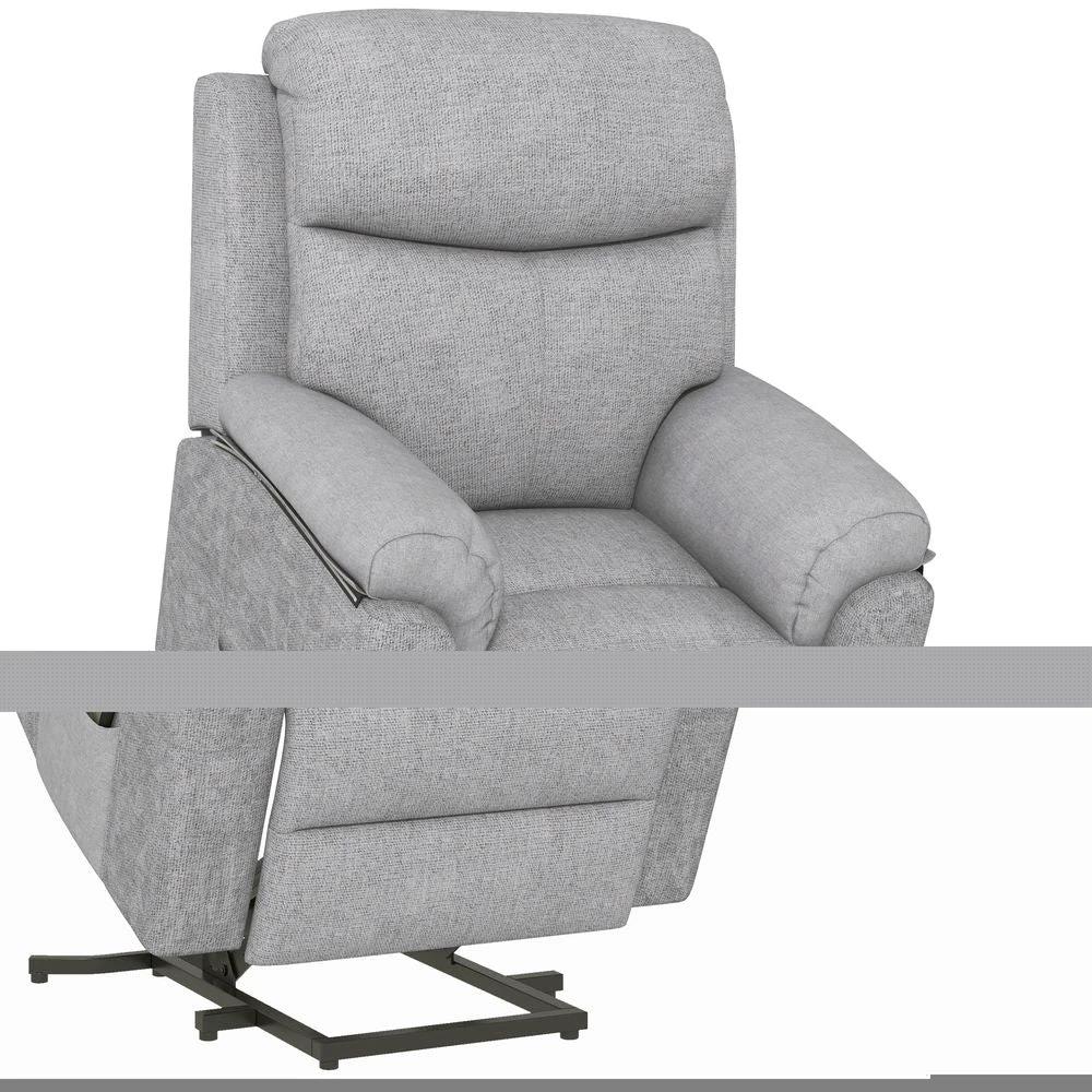 Power Lift Chair Electric Riser Recliner with Remote Control, Grey by HOMCOM