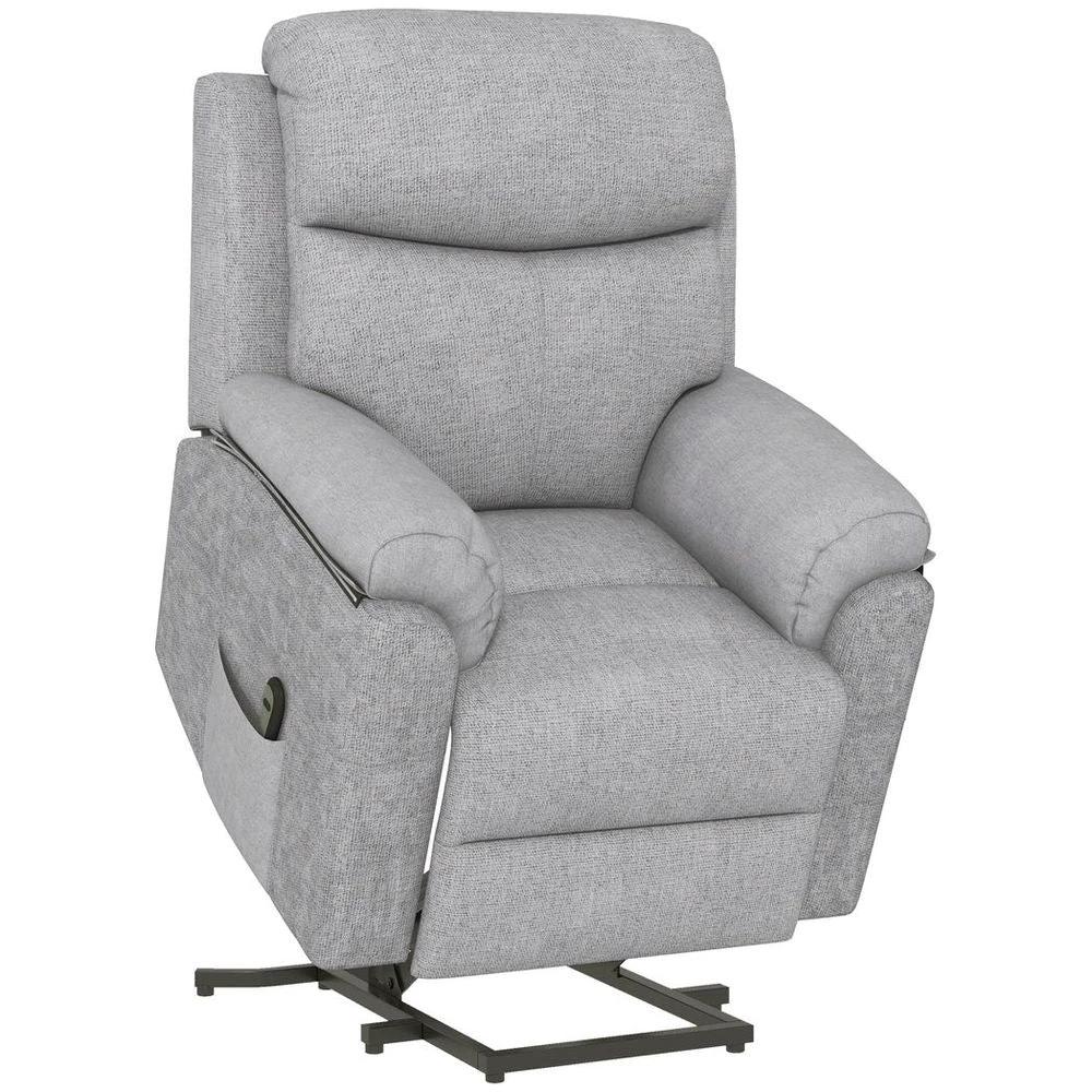 Power Lift Chair Electric Riser Recliner with Remote Control, Grey by HOMCOM