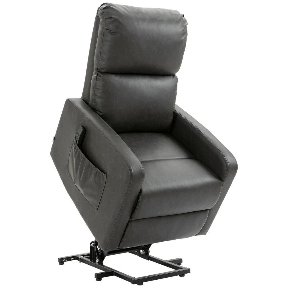 Riser and Recliner Chair, Lift Chair for Living Room w/ Remote, Grey by HOMCOM