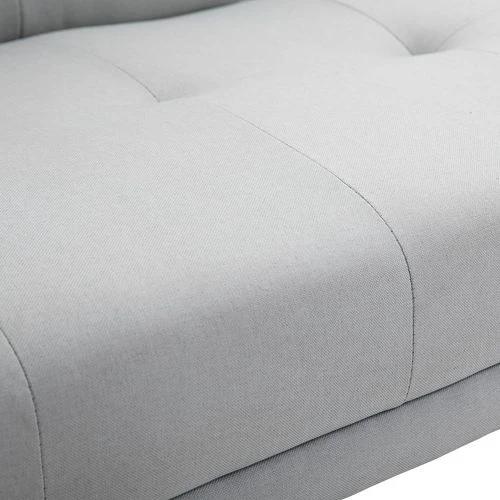 HOMCOM 3 Seater Sofa Bed Scandi Style Recliner Adjustable Back Middle Table by HOMCOM