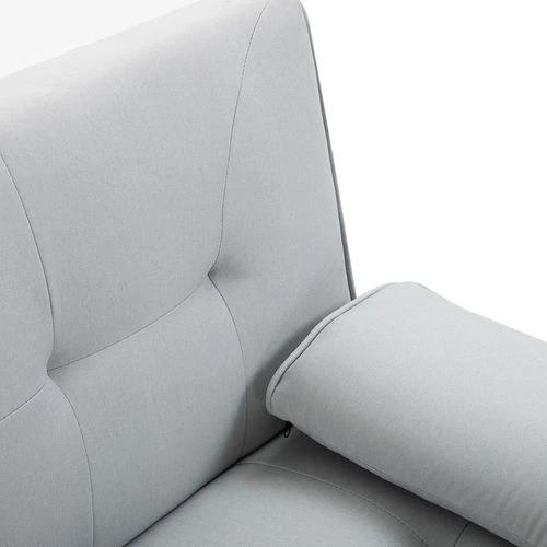 HOMCOM 3 Seater Sofa Bed Scandi Style Recliner Adjustable Back Middle Table by HOMCOM
