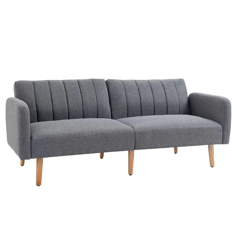 Two Seater Sofa Bed w/ Adjustable Backrest for Living Room, Guest Room by HOMCOM