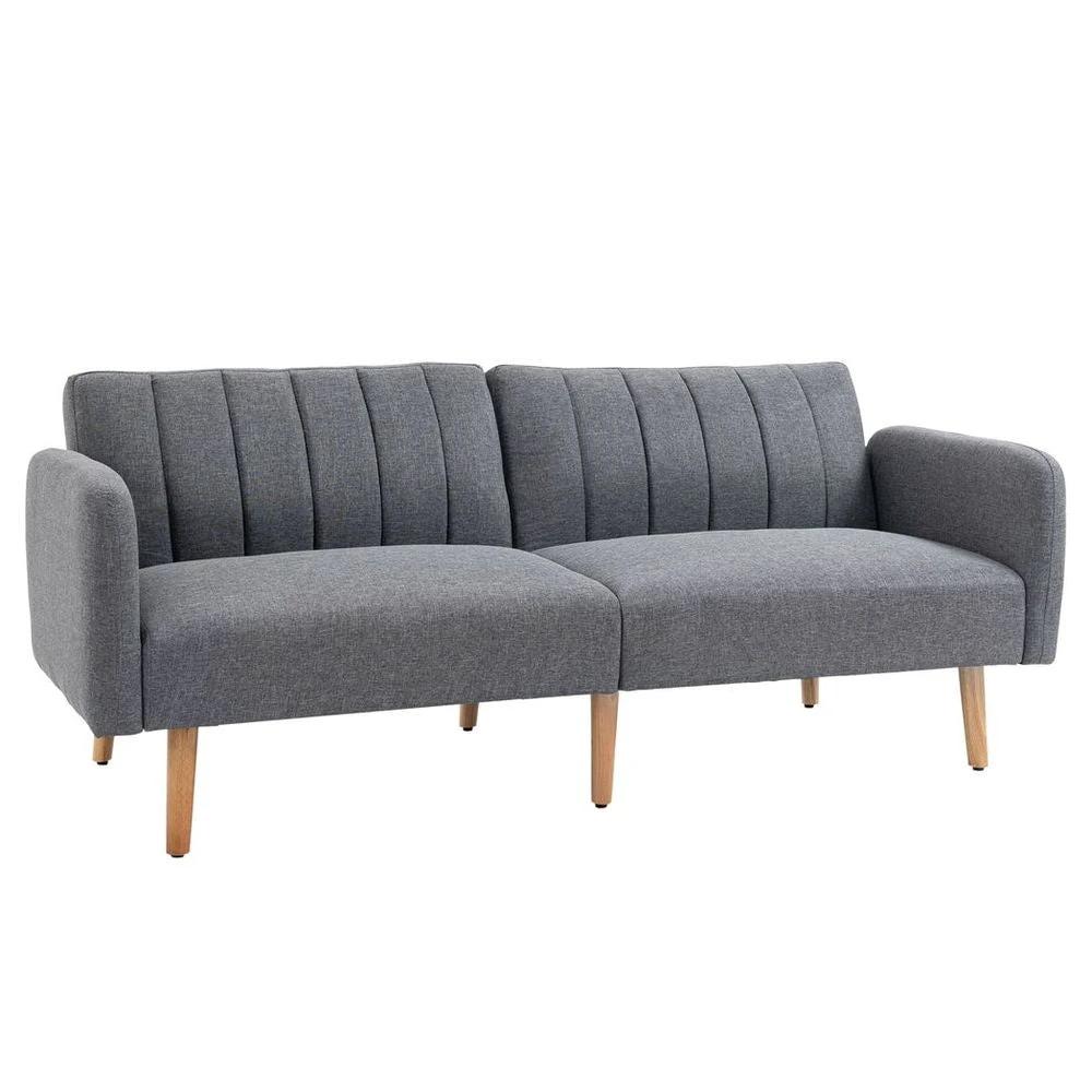 Two Seater Sofa Bed w/ Adjustable Backrest for Living Room, Guest Room by HOMCOM