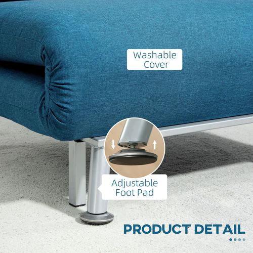 HOMCOM Single Folding 5 Position Convertible Sleeper Chair Sofa Bed by HOMCOM
