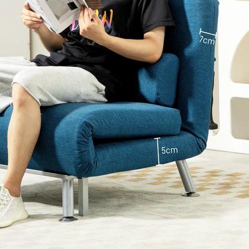 HOMCOM Single Folding 5 Position Convertible Sleeper Chair Sofa Bed by HOMCOM
