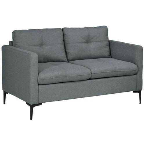 HOMCOM HOMCOM Modern Loveseat Sofa Upholstered 2 Seater Settee for Living Room Bedroom - Sofa