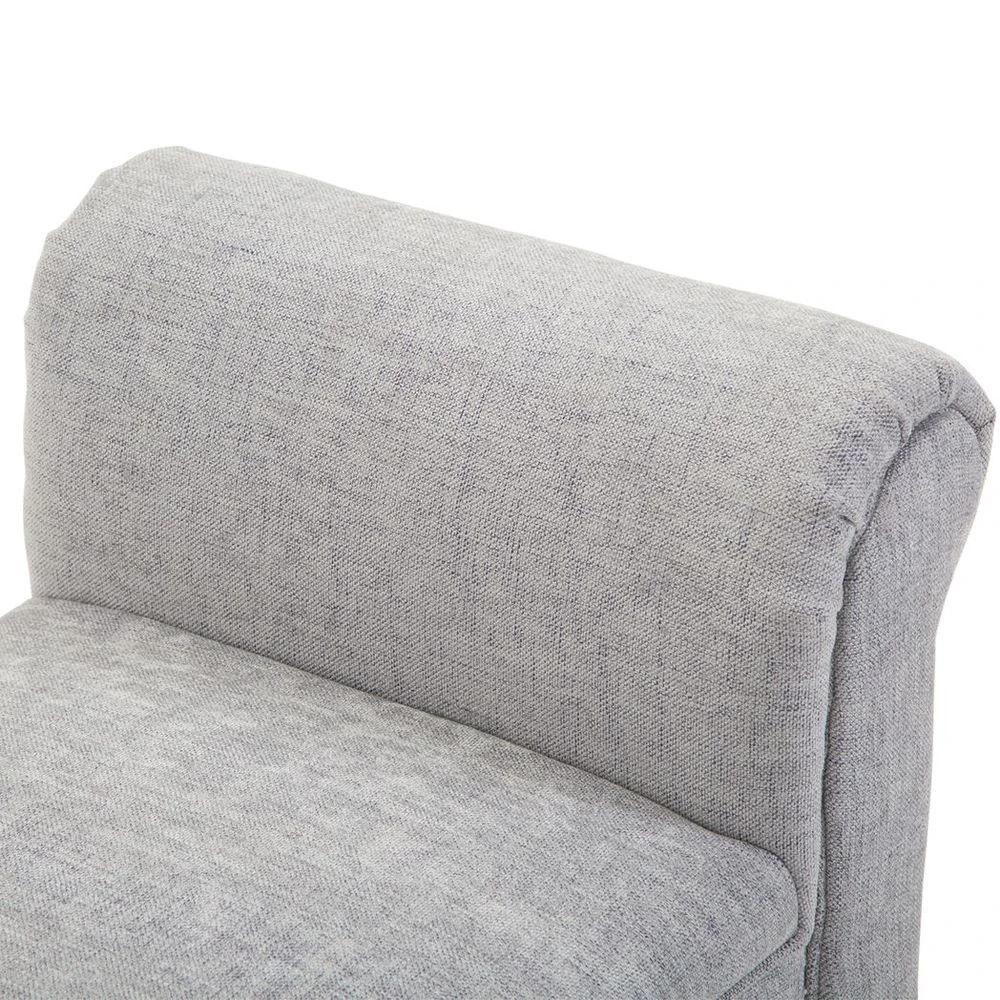 HOMCOM Modern Rolled Arm Bench Bed End Ottoman Sofa Seat Footrest Bedroom Entryway - Uncategorized Sofa