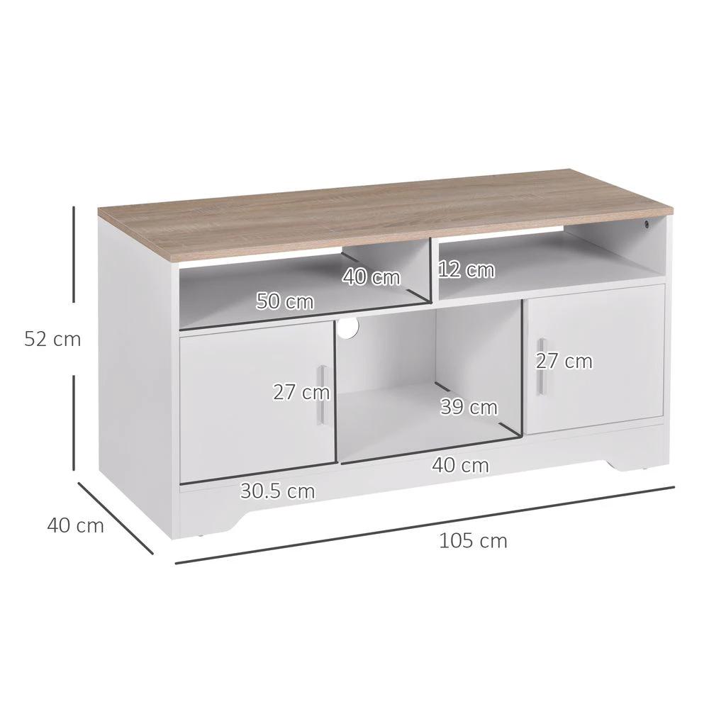 Home Office 42" TV Stand Storage Unit w/ Cabinets Shelves Living Room by HOMCOM