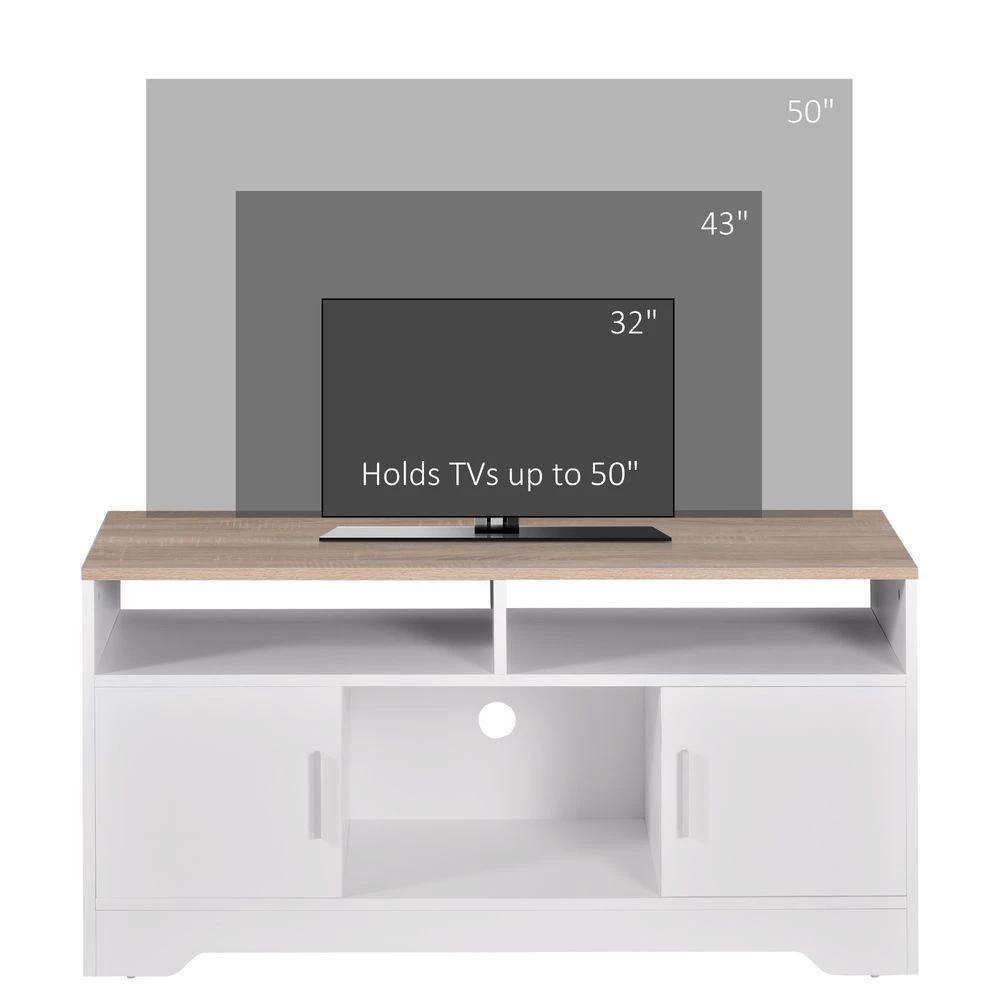 Home Office 42" TV Stand Storage Unit w/ Cabinets Shelves Living Room by HOMCOM