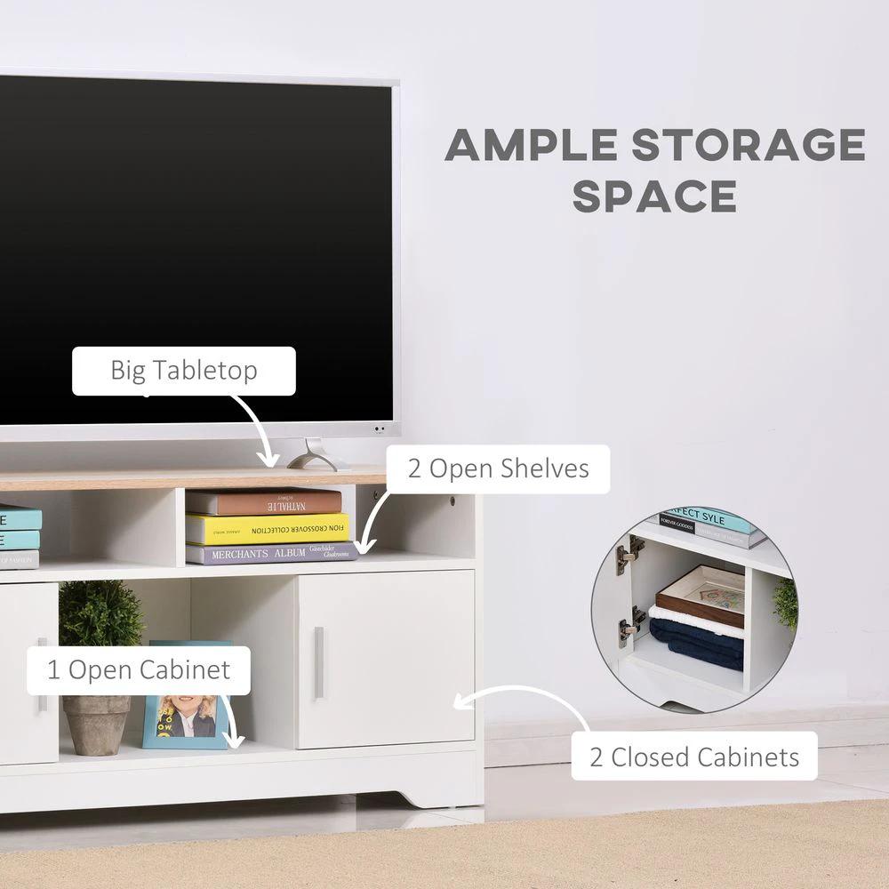 Home Office 42" TV Stand Storage Unit w/ Cabinets Shelves Living Room by HOMCOM