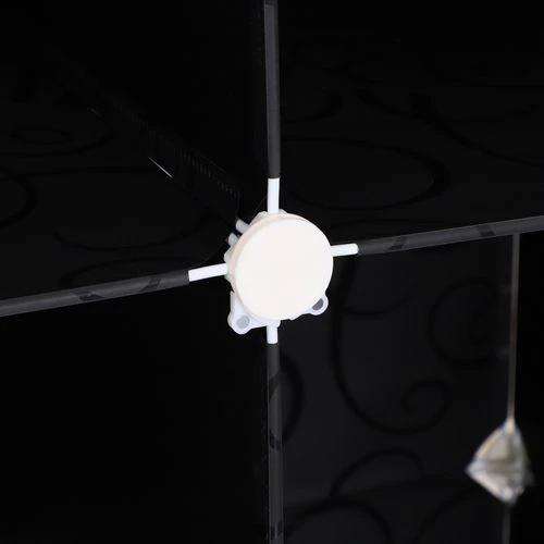 DIY Wardrobe Portable Interlocking Plastic Modular Closet Cube by HOMCOM