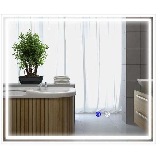 kleankin kleankin Dimmable Bathroom Mirror with LED Lights, 3 Colours, Defogging Film - Mirror