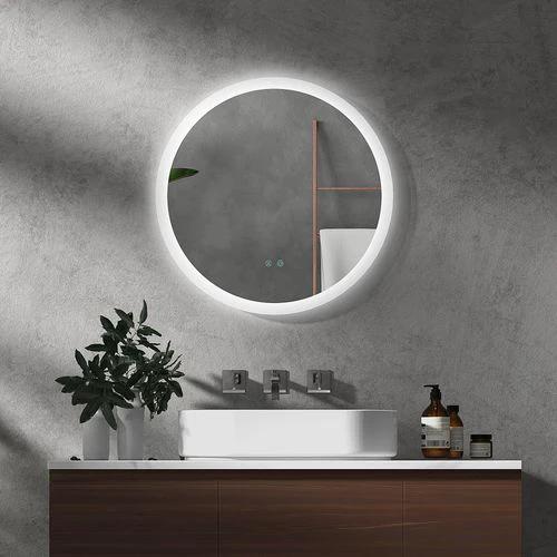 kleankin Illuminated Bathroom Mirror with LED Lights, 3 Colours, Defogging Film by kleankin