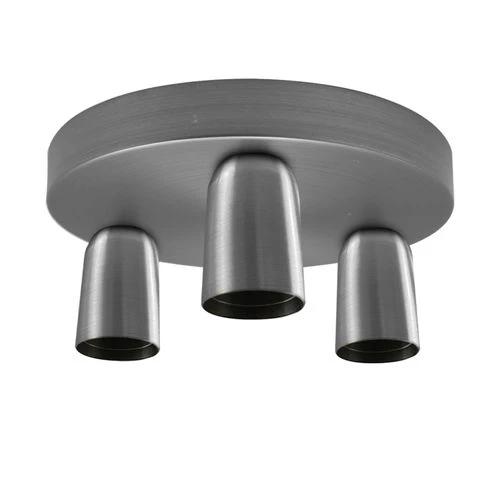LEDSONE Satin Nickel Vintage Ceiling Light 3 Way Ceiling E27 Lamp Base Semi Flush Ceiling Lamp - Ceiling Lights