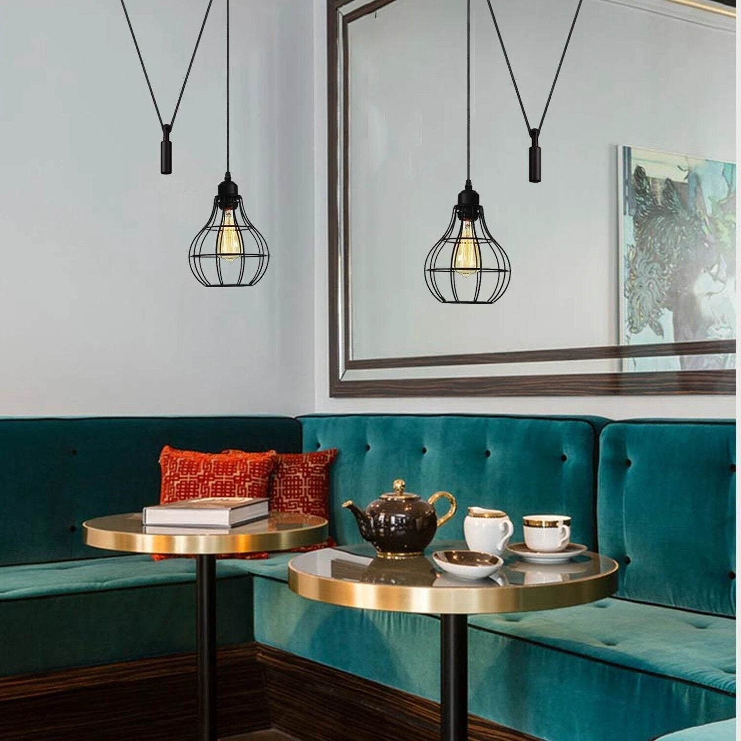 Ledsone Hanging Pendant Lamp Retro Industrial Vintage Light - Pendant Lights