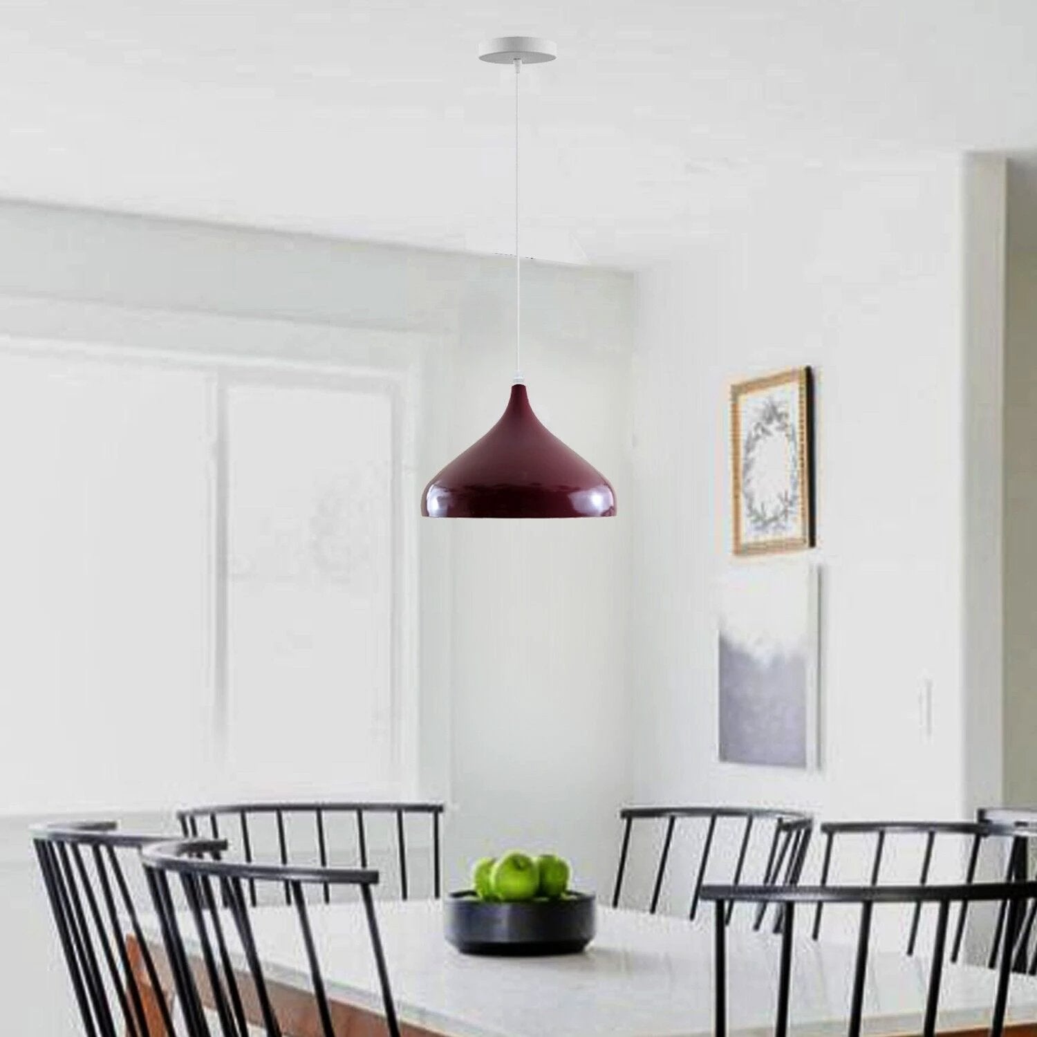 Ledsone E27 Retro Modern Vintage Metal Ceiling Pendant Light Industrial Pendant Light Shade - Pendant Lights