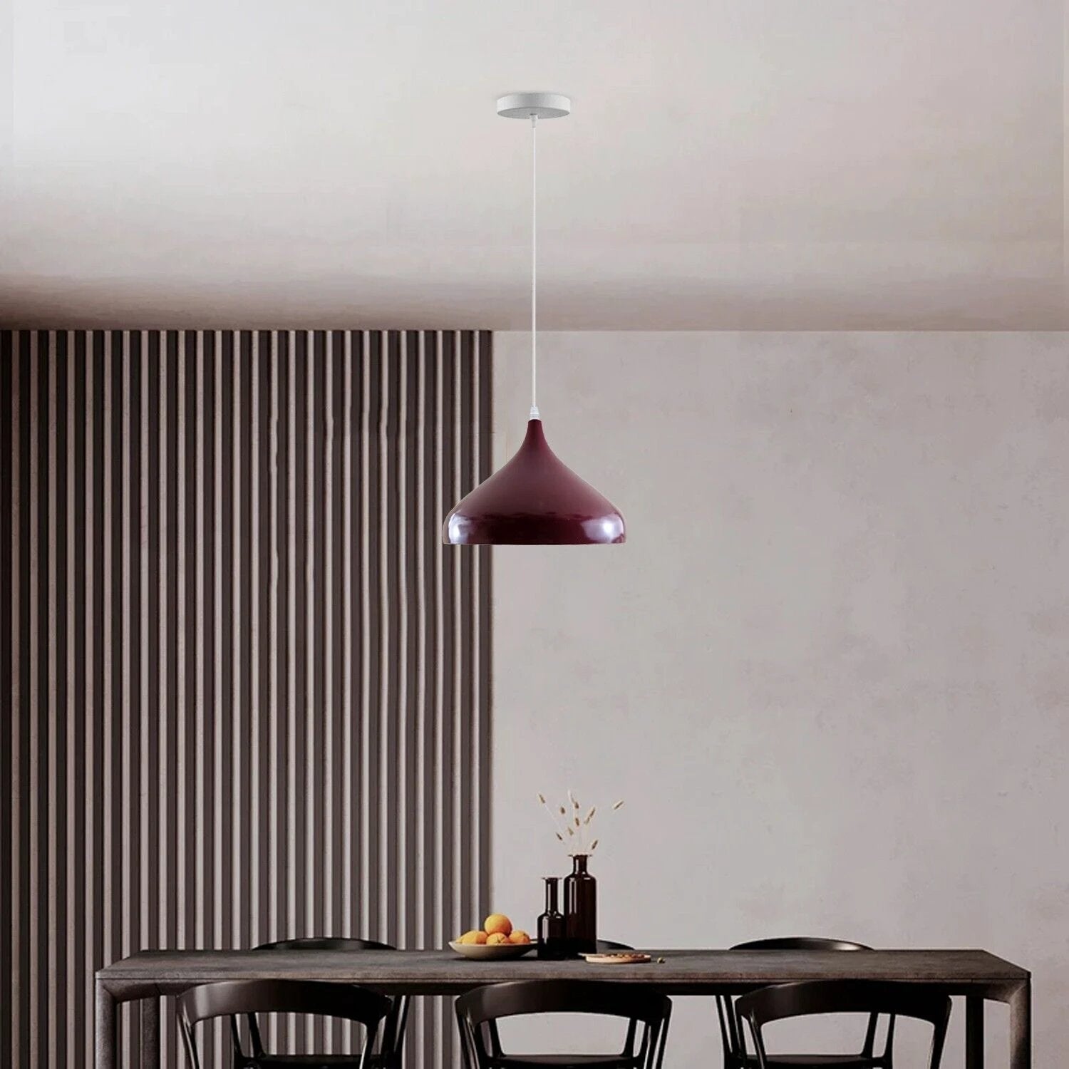 Ledsone E27 Retro Modern Vintage Metal Ceiling Pendant Light Industrial Pendant Light Shade - Pendant Lights