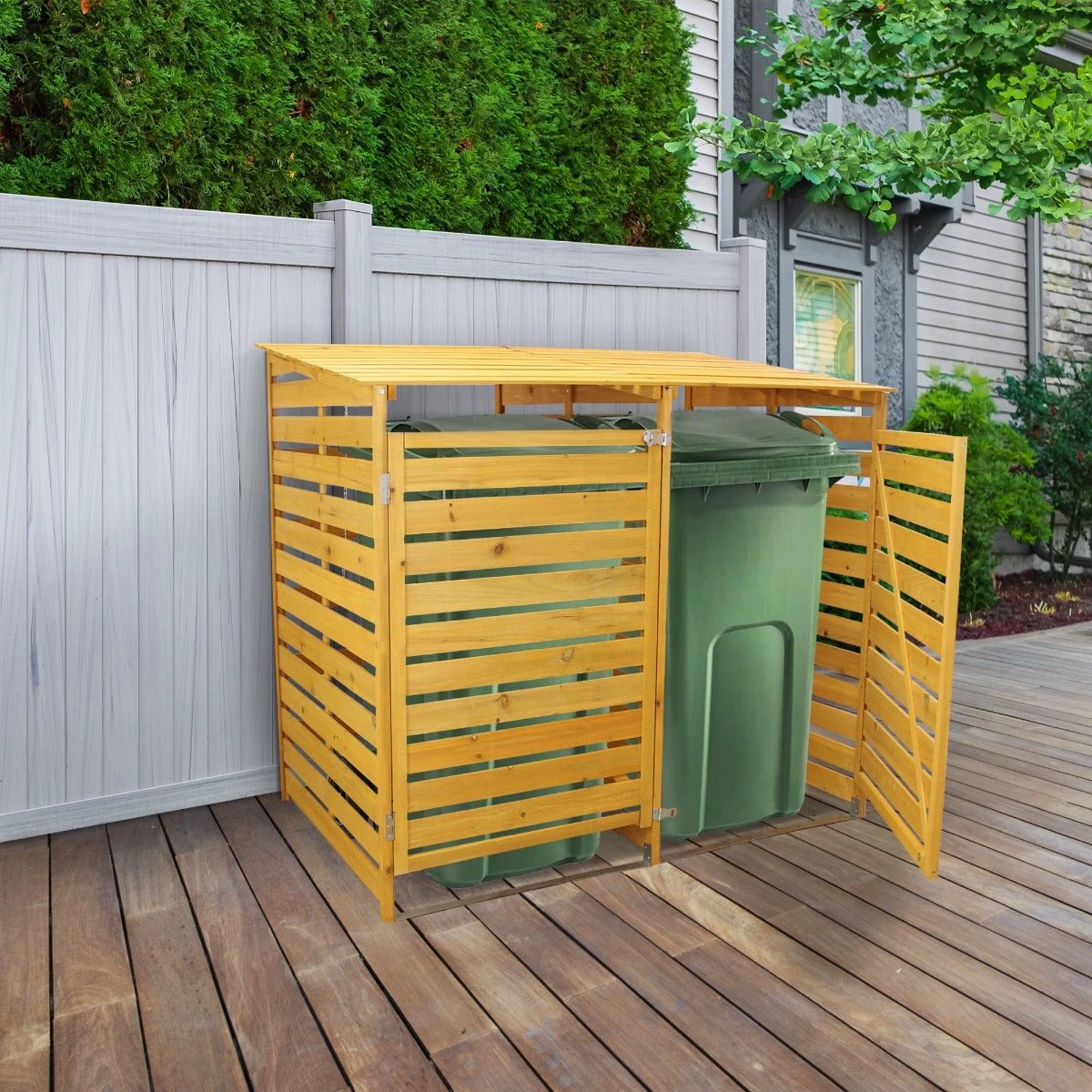 Monster Shop Double Wheelie Bin Storage -