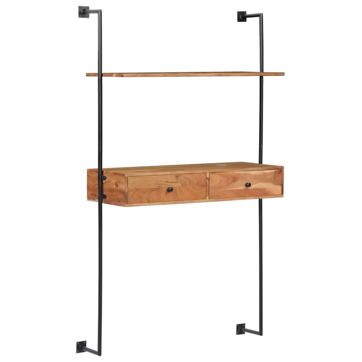 vidaXL vidaXL Wall Desk 90x40x170 cm Solid Acacia Wood - Desk