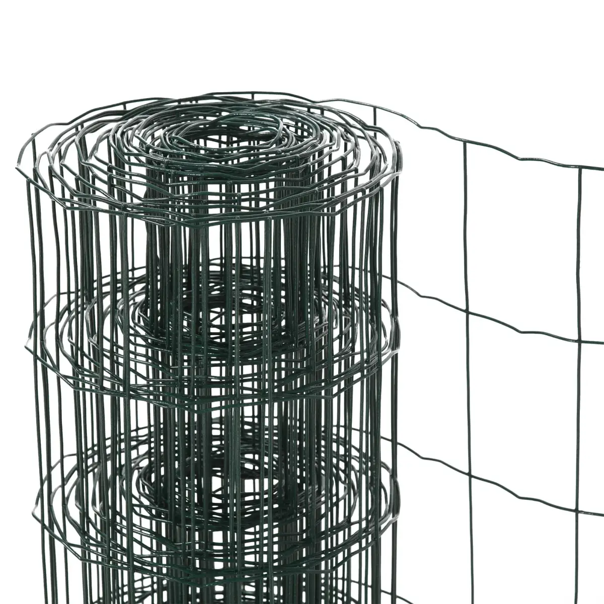 Pawhut 61cm x 1000cm Chicken Wire Mesh, Foldable PVC Coated Fences, for Garden, Green - Chicken Coop