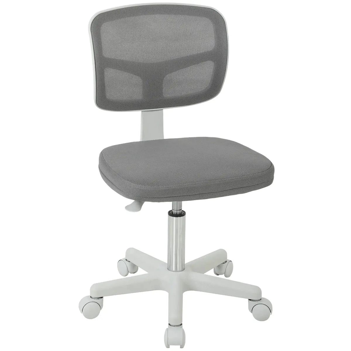 Vinsetto Small Office Chair without Arms, Ergonomic Swivel Mesh Desk Chair with Curved Back, Dark Grey - from Vinsetto