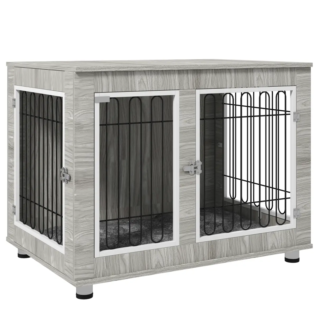 PawHut PawHut Dog Crate Furniture, Dog Crate End Table with Soft Cushion, Double Door - Dog Crate