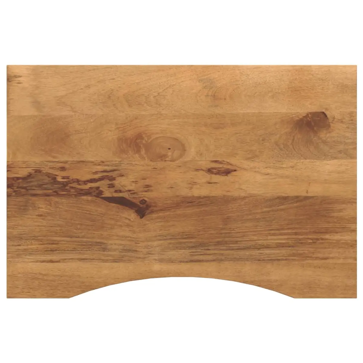vidaXL vidaXL Desk Top with Curve 100x60x2.5 cm Solid Wood Rough Mango - Desk