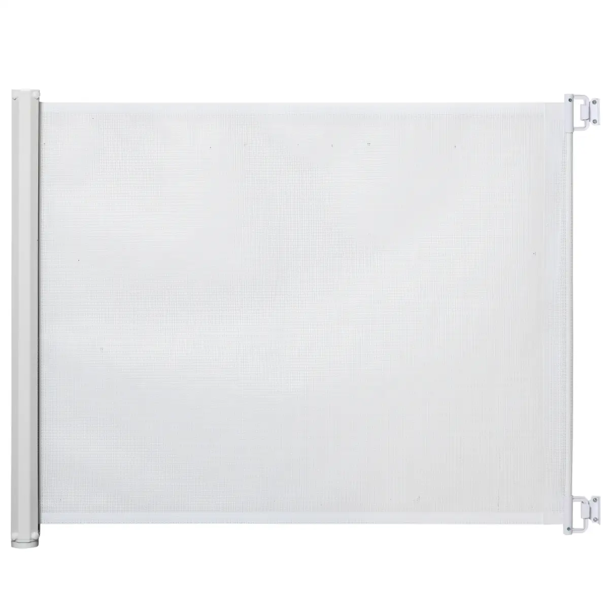 PawHut PawHut Retractable Pet Safety Gate, Folding Stair Barrier, Guard Door - White - Pet Gate