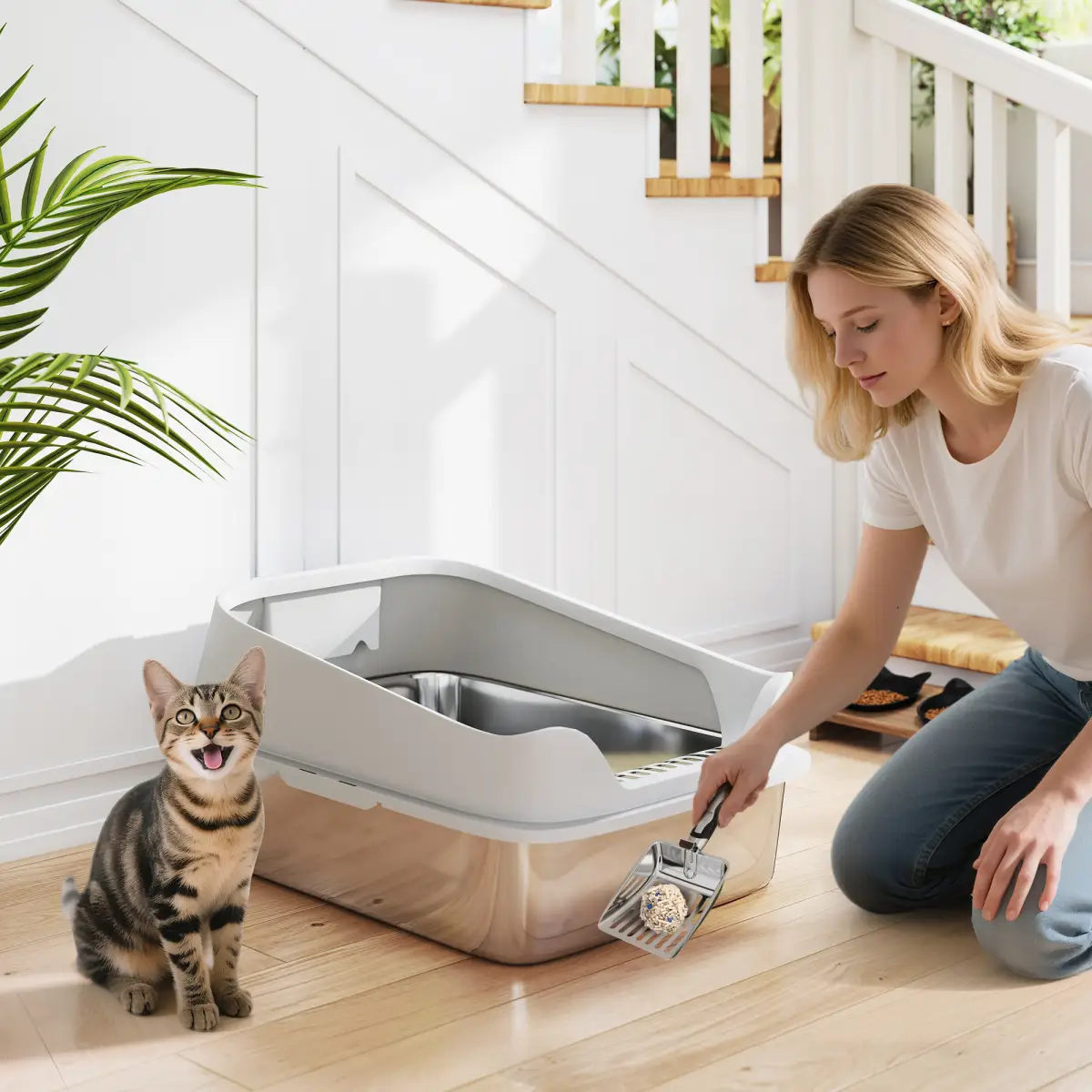 N/A Cat Litter Box - Cat Litter