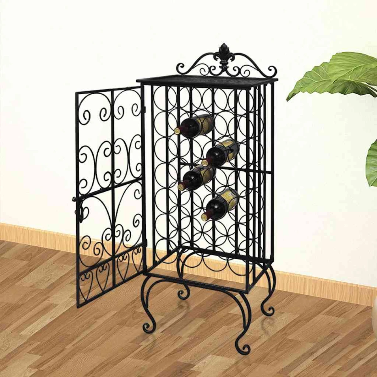 vidaXL vidaXL Wine Rack for 28 Bottles Metal - Wine Rack