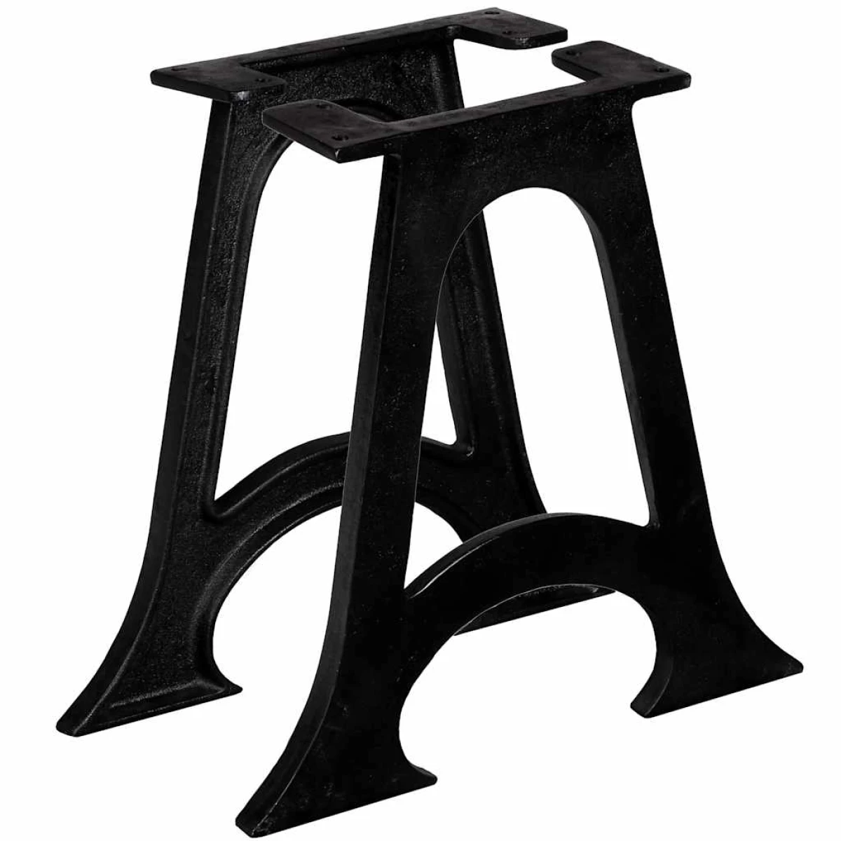 vidaXL Iron A-Frame Table Legs 2-Pcs Arched by vidaXL