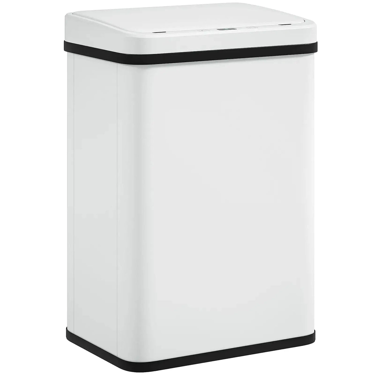 HOMCOM 40L Sensor Bin with Soft-Close Lid, Stainless Steel Automatic Touchless Motion Sensor Kitchen Bin, White - from HOMCOM