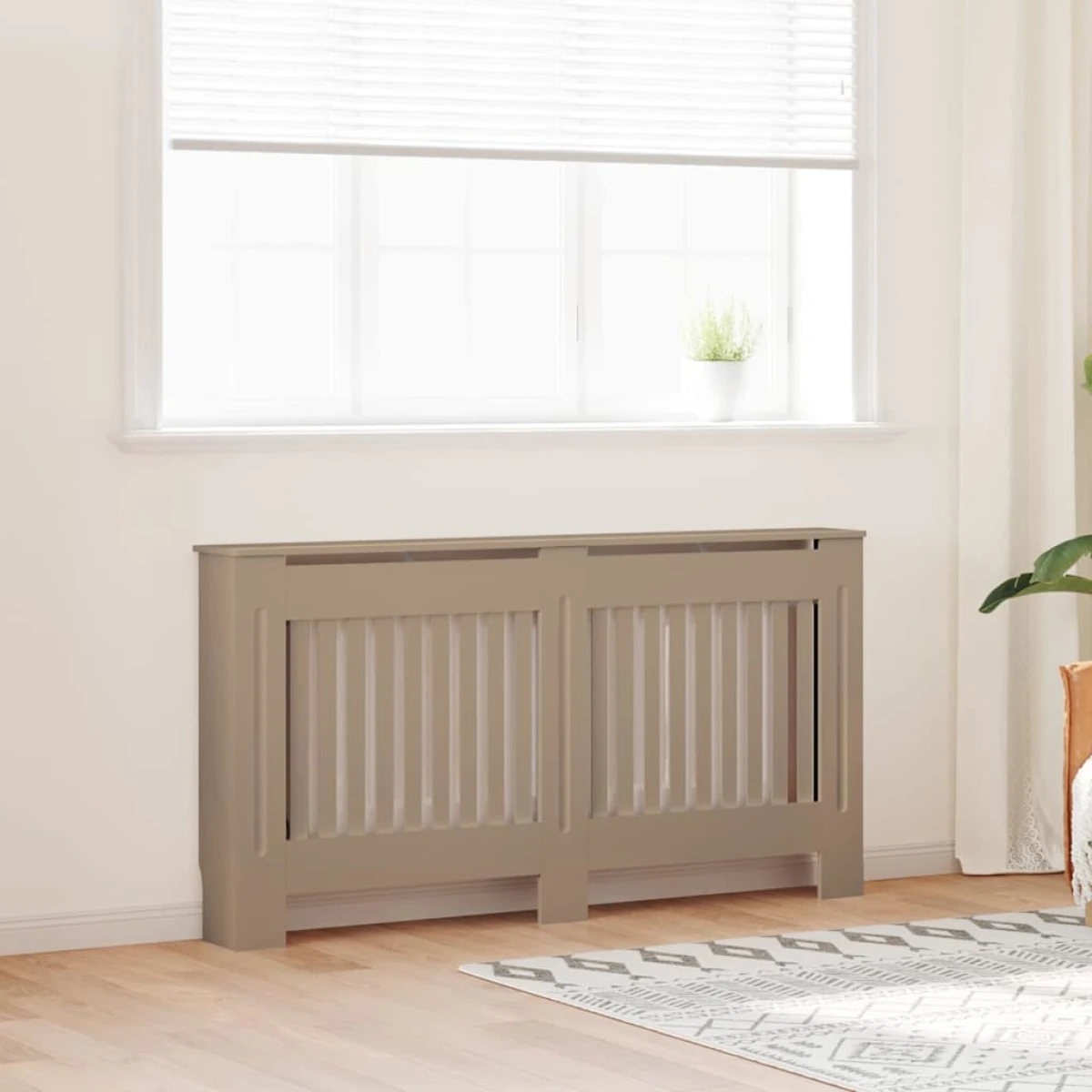 vidaXL Radiator Cover 152x19x81.5 Slats LivingRoom by vidaXL