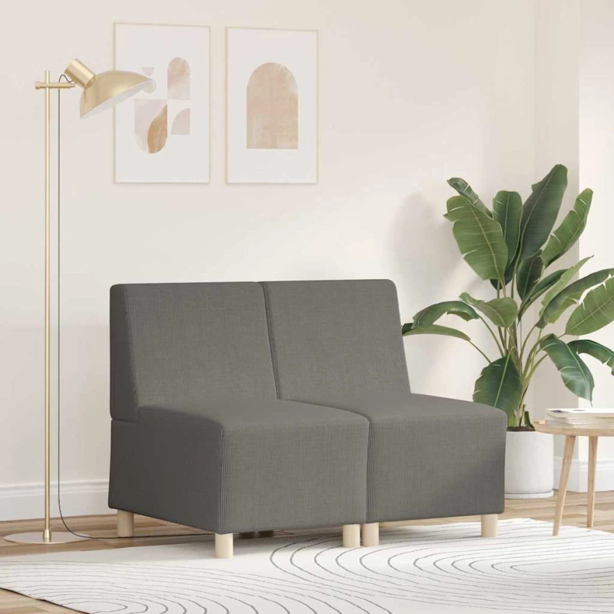 VidaXL Modular Sofa 55x74x82 cm Armless Living Room by vidaXL