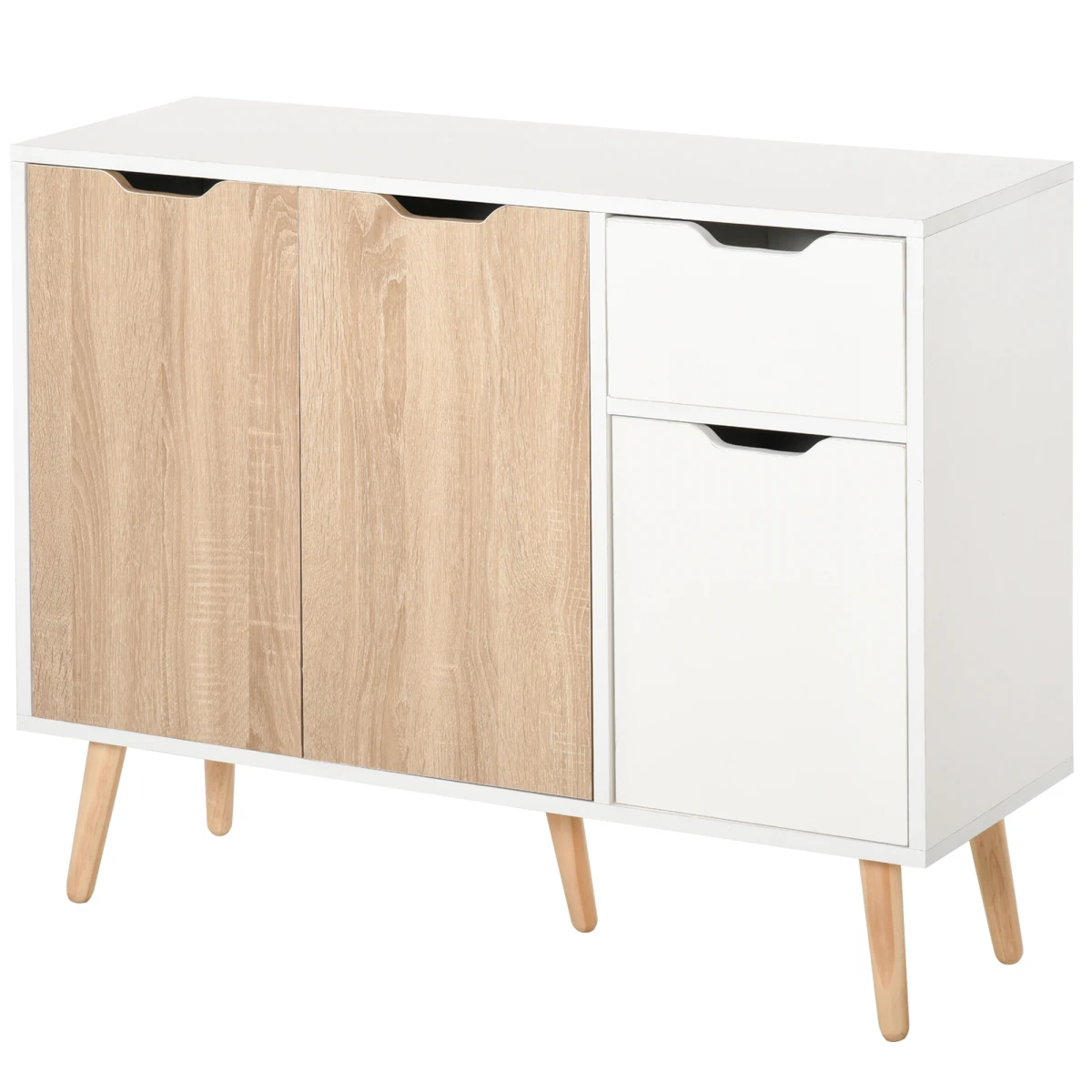 Modern Scandi Sideboard With Four Compartments by Unbranded