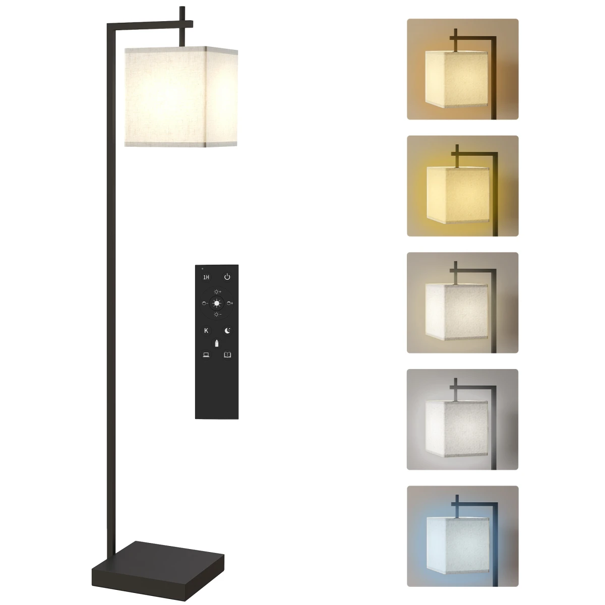 HOMCOM 66 Inch Modern Floor Lamp with 10 Brightness Levels for Living Room by HOMCOM