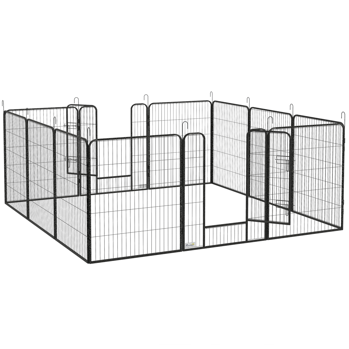 Heavy Duty Puppy Play Pen, 12 Panels Pet Exercise Pen, for Indoors, Outdoors - from PawHut