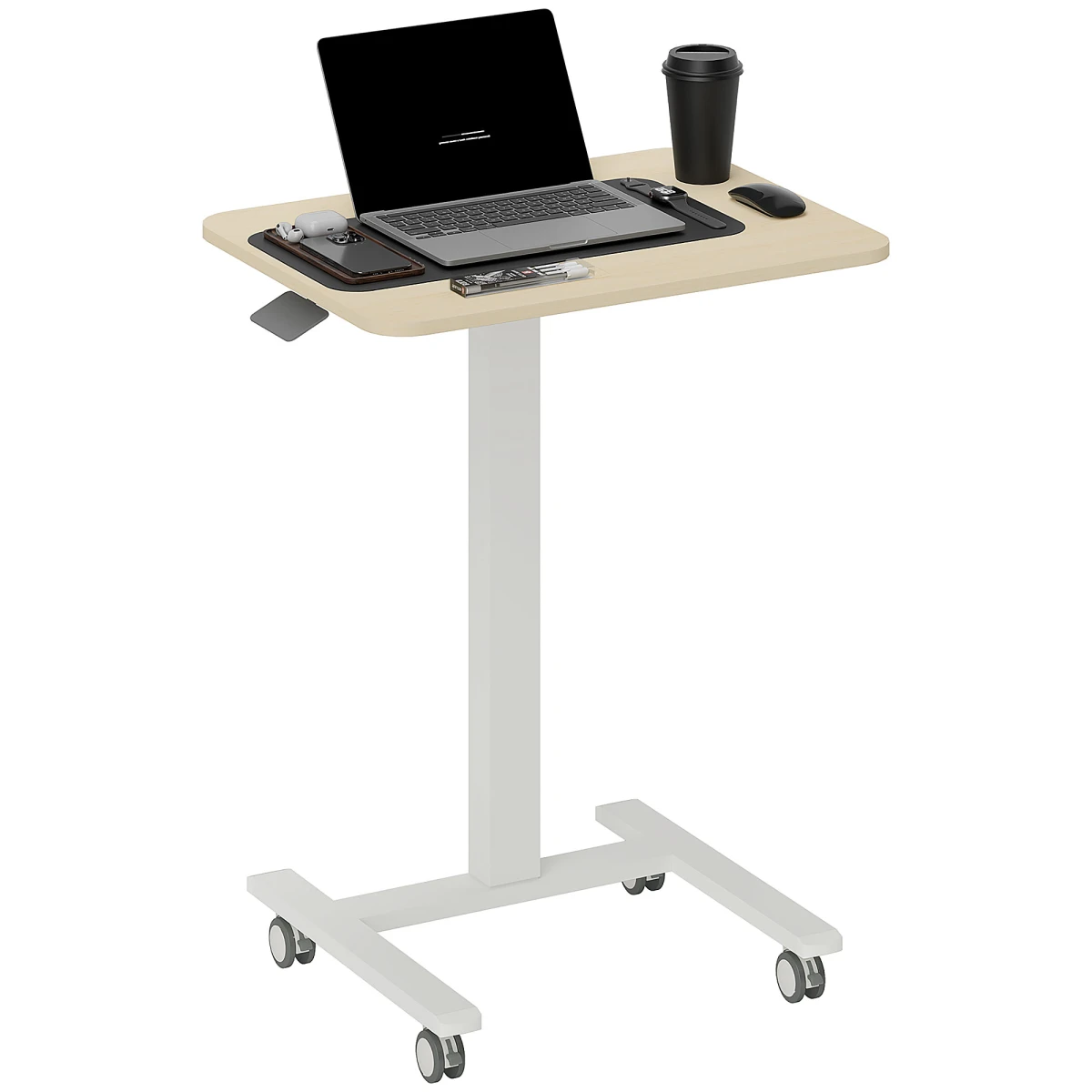 Vinsetto SitStand Desk 68-108cm Wheels HomeOffice by Vinsetto