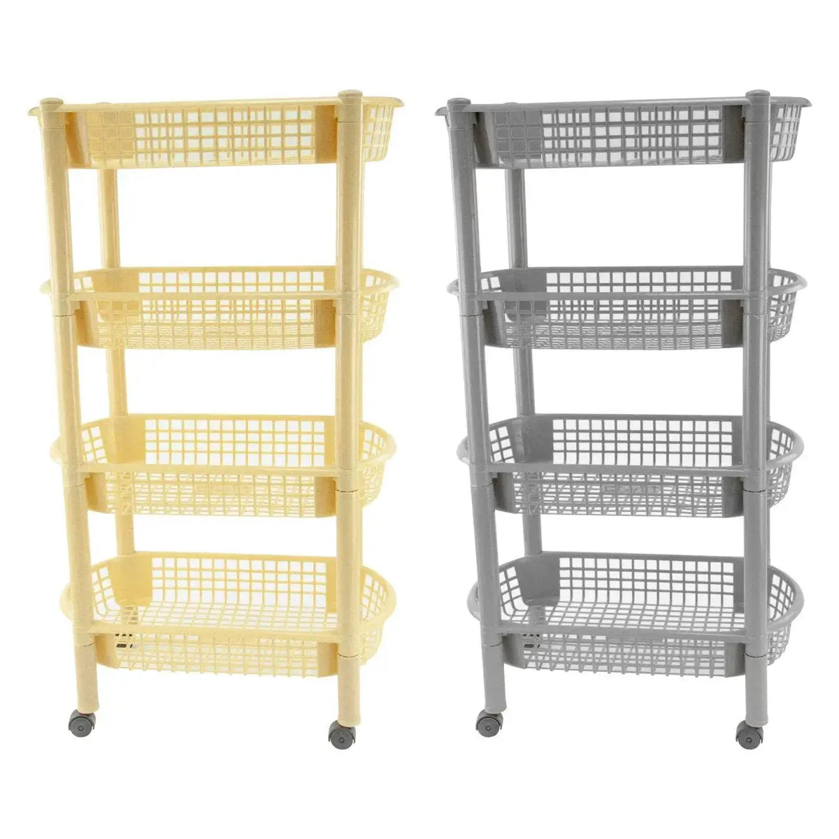Plastic Kitchen Trolley Oval 4 Tier Fruit Veg - from MM HOMESTORES