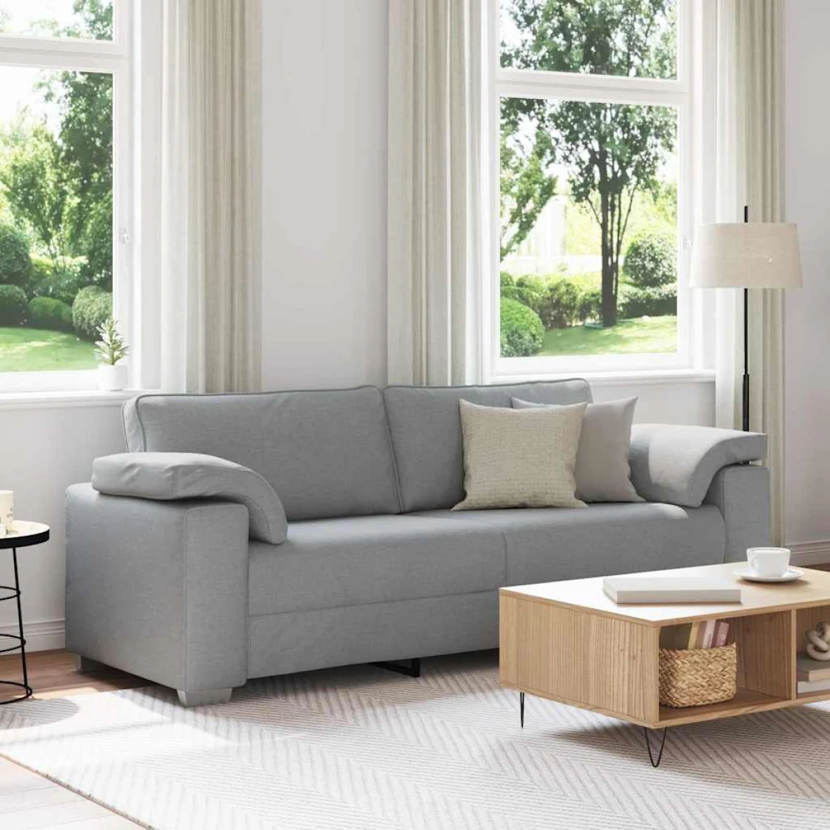 VidaXL Sofa 219 x 77 x 82 cm Soft Cushioned Living Room by vidaXL
